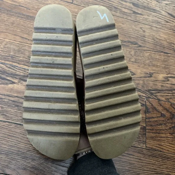 REEF Cushion Vista Hi Sandals Womens 8 Brown Platform Braided 2 Strap - Picture 4 of 6